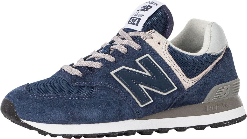 New Balance 574 Wildleder Trainer, Blau 39.5 EU