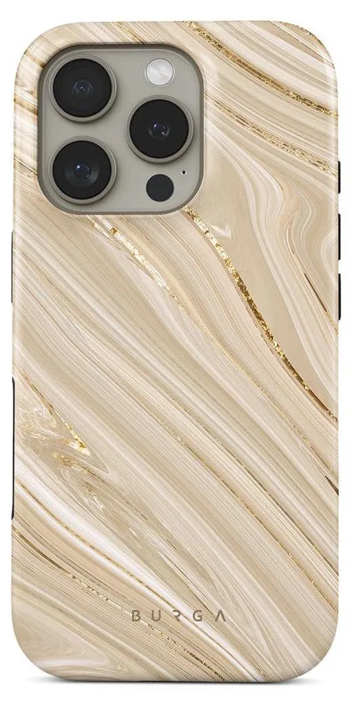 Coque Burga Tough MagSafe iPhone 16 Pro Full Glam Beige de Haute Qualité