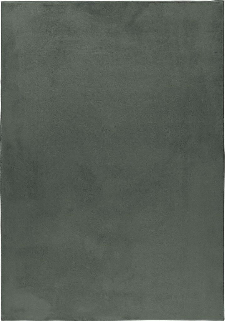 Pouffy teppich fluffy hochflor läufer 60x110cm grün