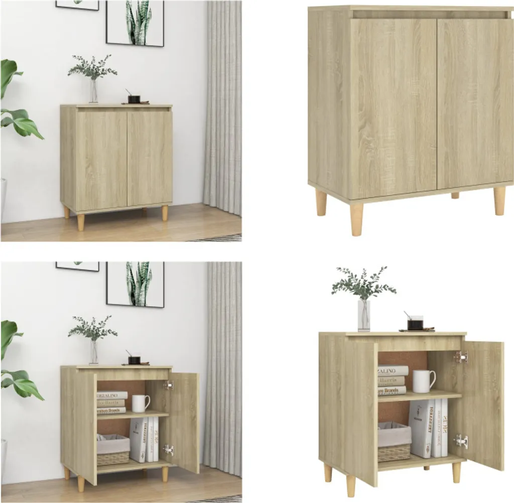 vidaXL Armadio Laterale Scandinavo 60 cm Rovere Sonoma - Arredo Casa
