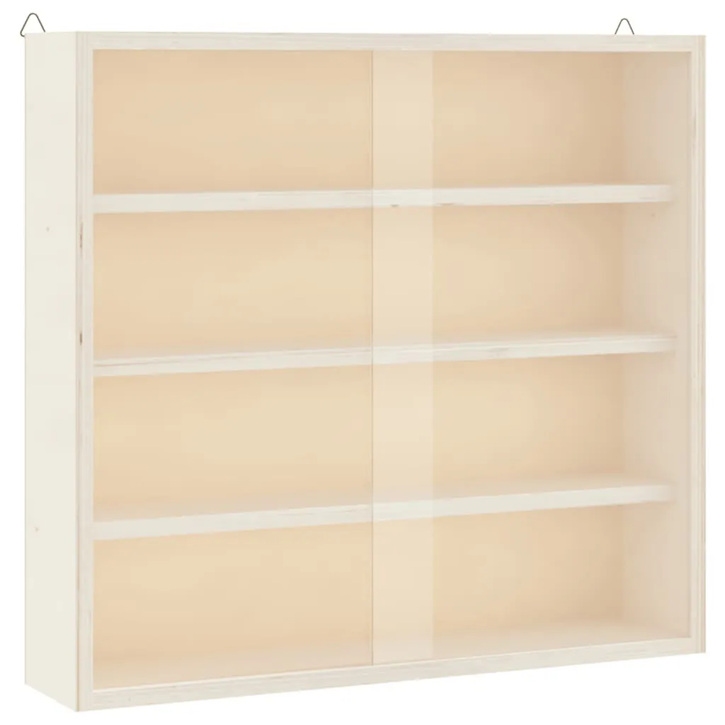 Petite vitrine en bois avec portes vitrées pour exposition 40x8,5x37 cm