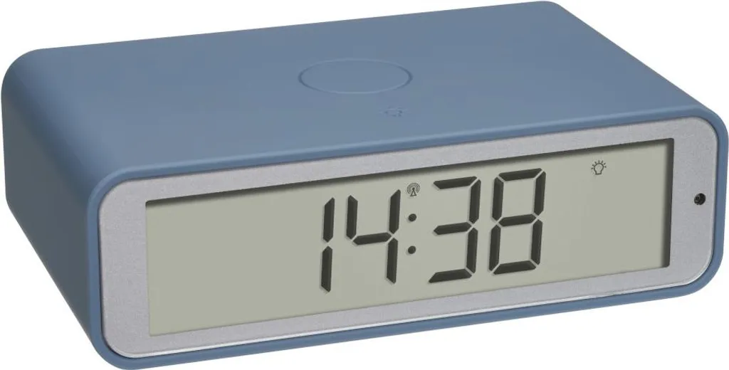 Réveil Digital Radio-piloté avec Température Intérieure TFA - Bleu