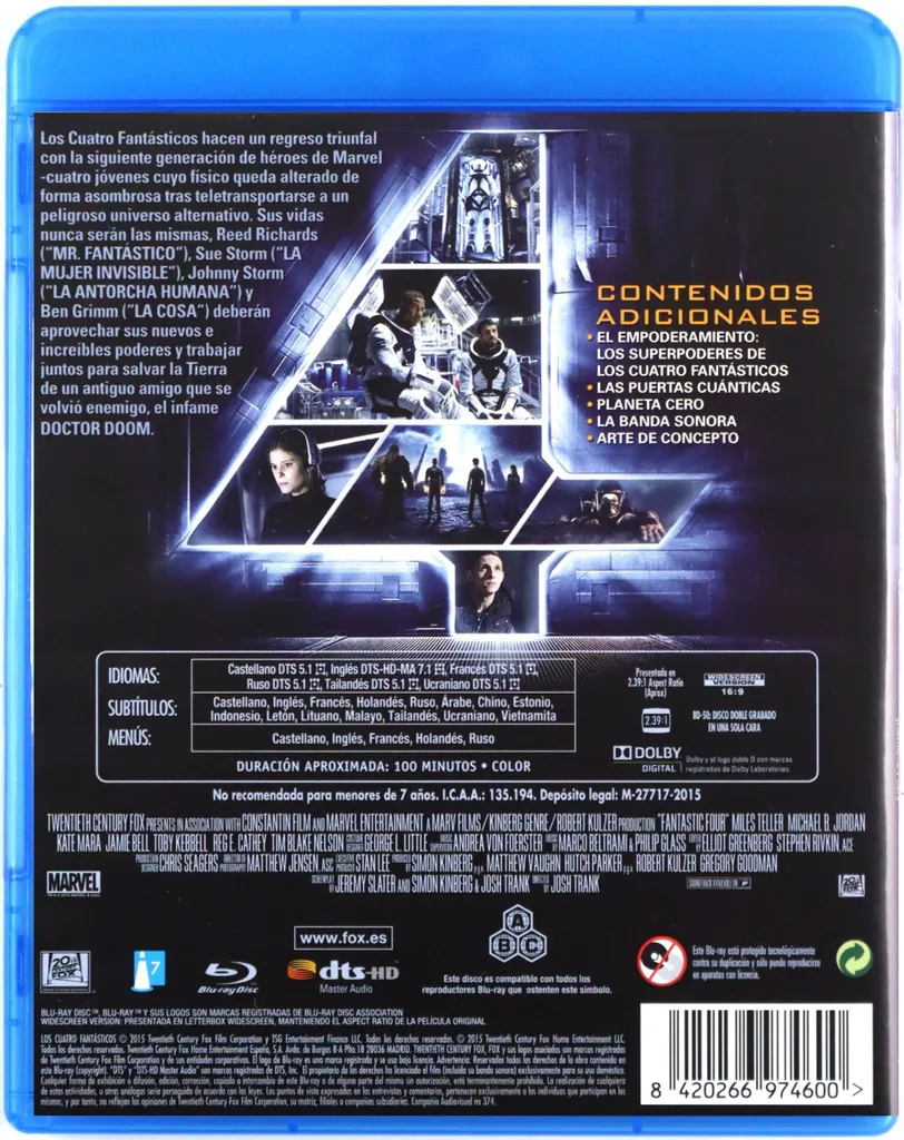 Fantastic Four Blu-ray Version Originale - Le film culte Marvel en VO - 2