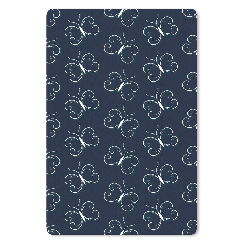 MuchoWow Mauspad Mousepad Schmetterlinge - Muster - Tiere 40x60 cm - Mousepads - Maus Mat - Pad - Mausunterlage - Schreibtisch Accesoire