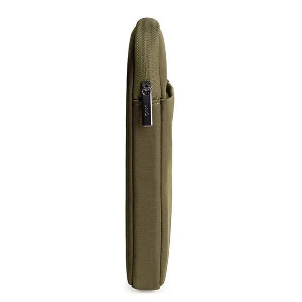 Housse PC 14 pouces UNIQ Bergen Vert Olive - Finition Slim et Douce