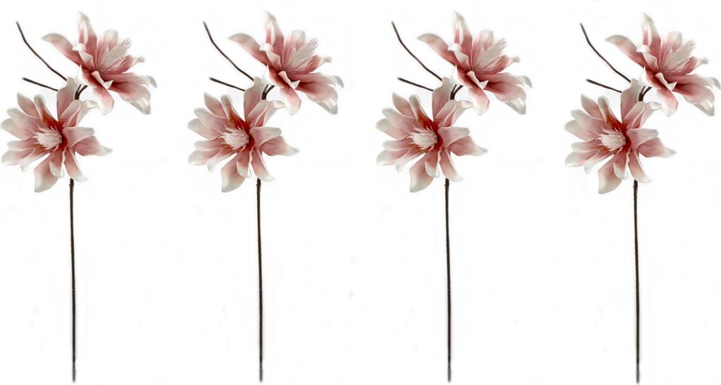 Kunstblume 100cm Magnolie rund in alt-rosa 4 Stück