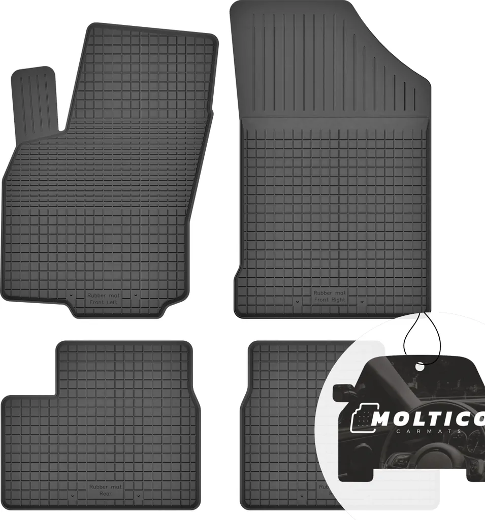Tappetini compatibili con Suzuki Alto 2009-2025 1 gancio di fissaggio, lato guida, bandiera Italia, kit tappetini auto personalizzati, set tappeti in moquette, tappeto auto