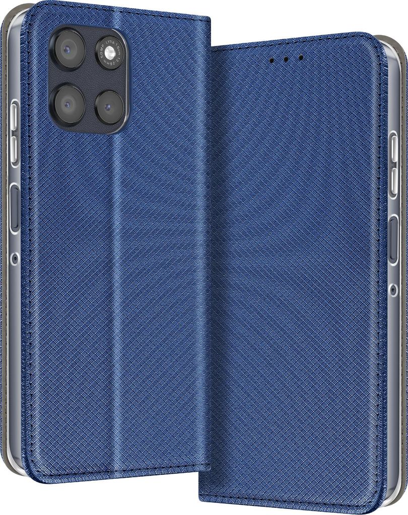 Avizar, Strukturiertes Etui Motorola Moto G56 mit Kartenfach, Blau