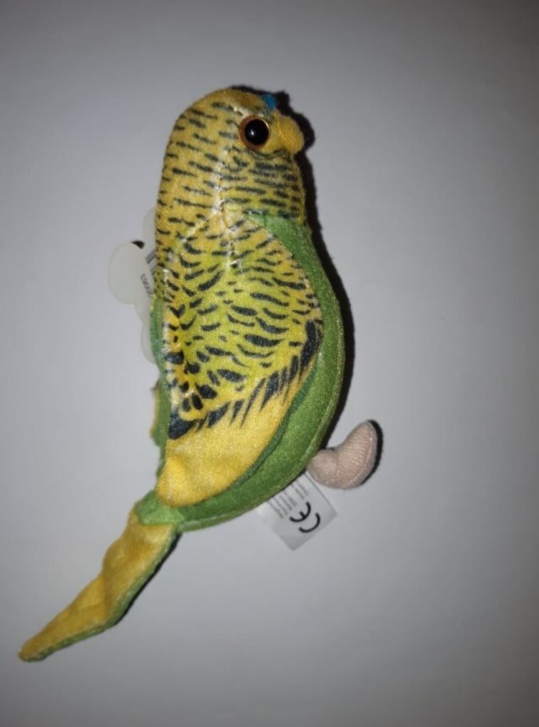Plüschtier Wellensittich 10 cm, Kuscheltiere Stofftiere Vogel Vögel Sittich Tiere