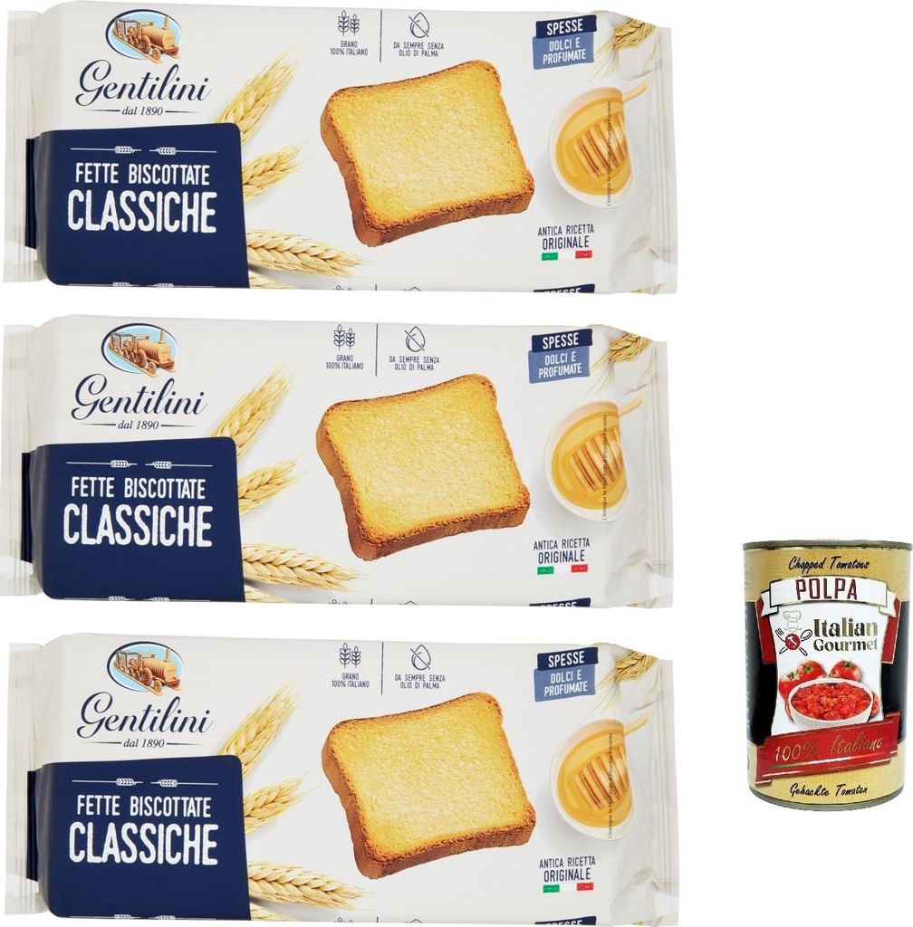 Gentilini Fette Biscottate Classiche Zwieback n 100% Produktbild 