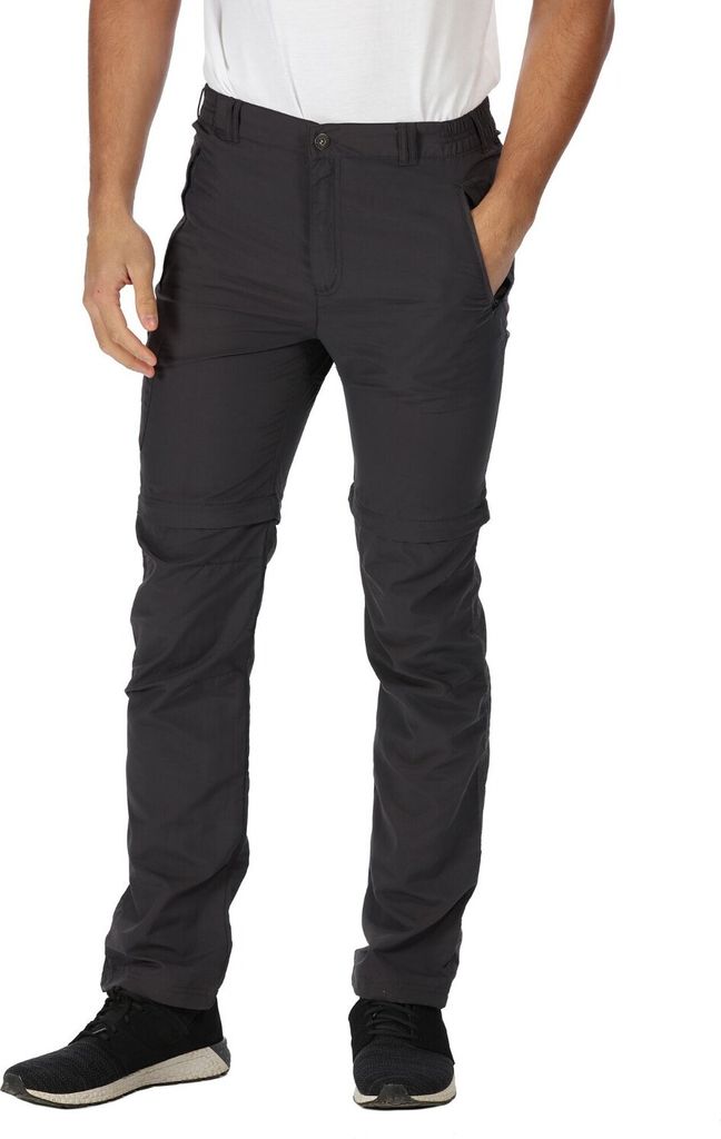 Regatta Zip Off Hose Herren Outdoorhose mit wasserabweisendem Material, Farbe:Sand, Größe:56
