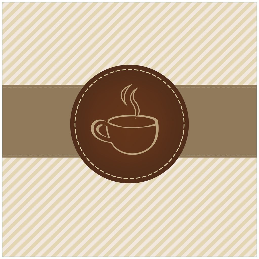 Wallario Möbeldesign / Aufkleber, geeignet für Ikea Lack Tisch - Kaffee-Menü - Logo Symbol für Kaffee in 55 x 55 cm