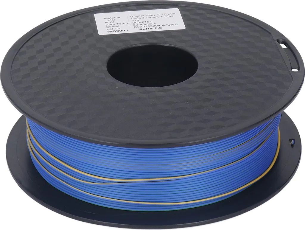 Filament 3D PLA 1.75 mm Tricolore pour Décorations et Objets Créatifs