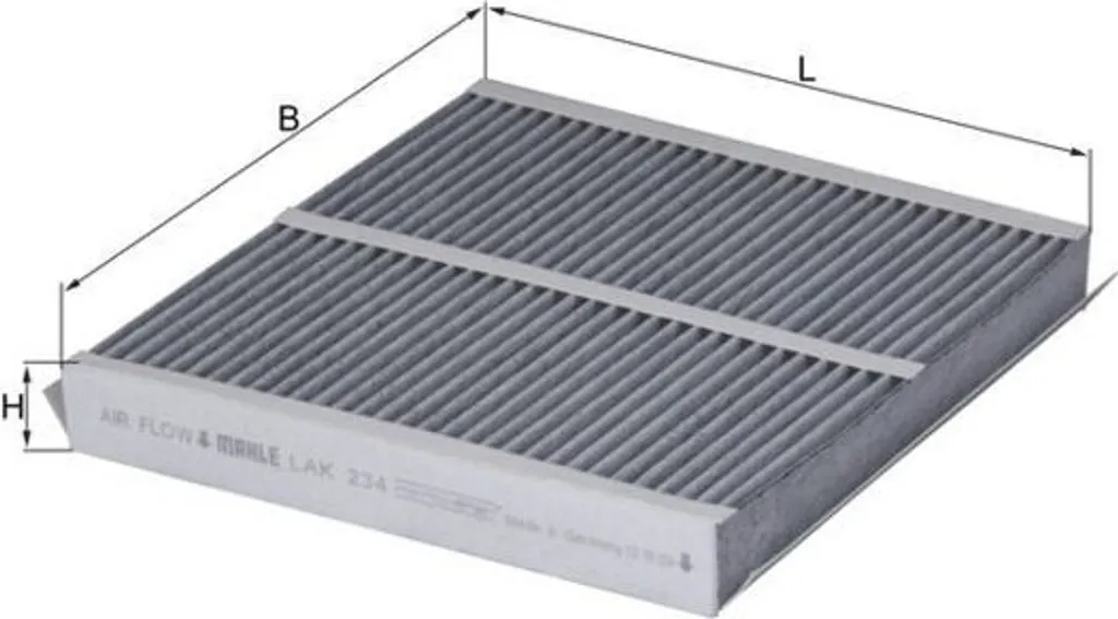 Filtre habitacle LAK 234 KNECHT anti-odeur et anti-allergène