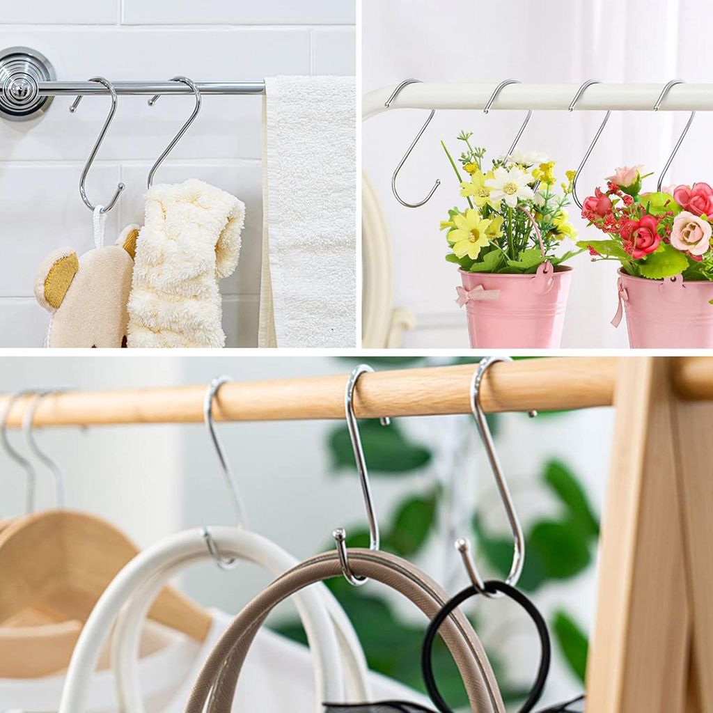 Edelstahl S-Haken für die Küche - Heavy Duty Metallhaken - 20 Stück