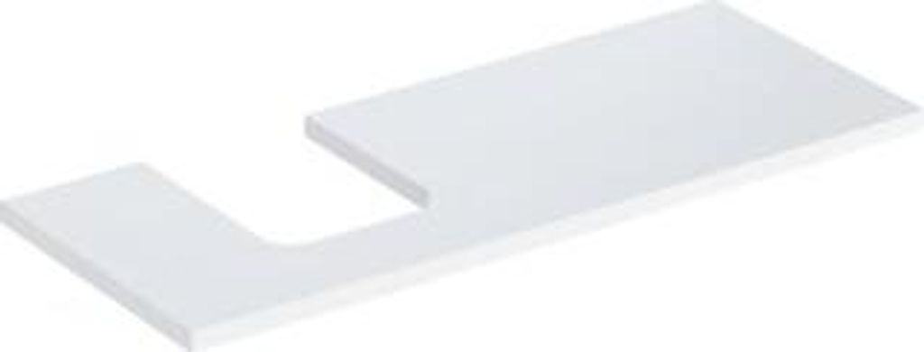 Geberit ONE Waschtischplatte, Ausschnitt links, für Aufsatzwaschtisch Schalenform, 120x3x47cm, 505.295.00.1