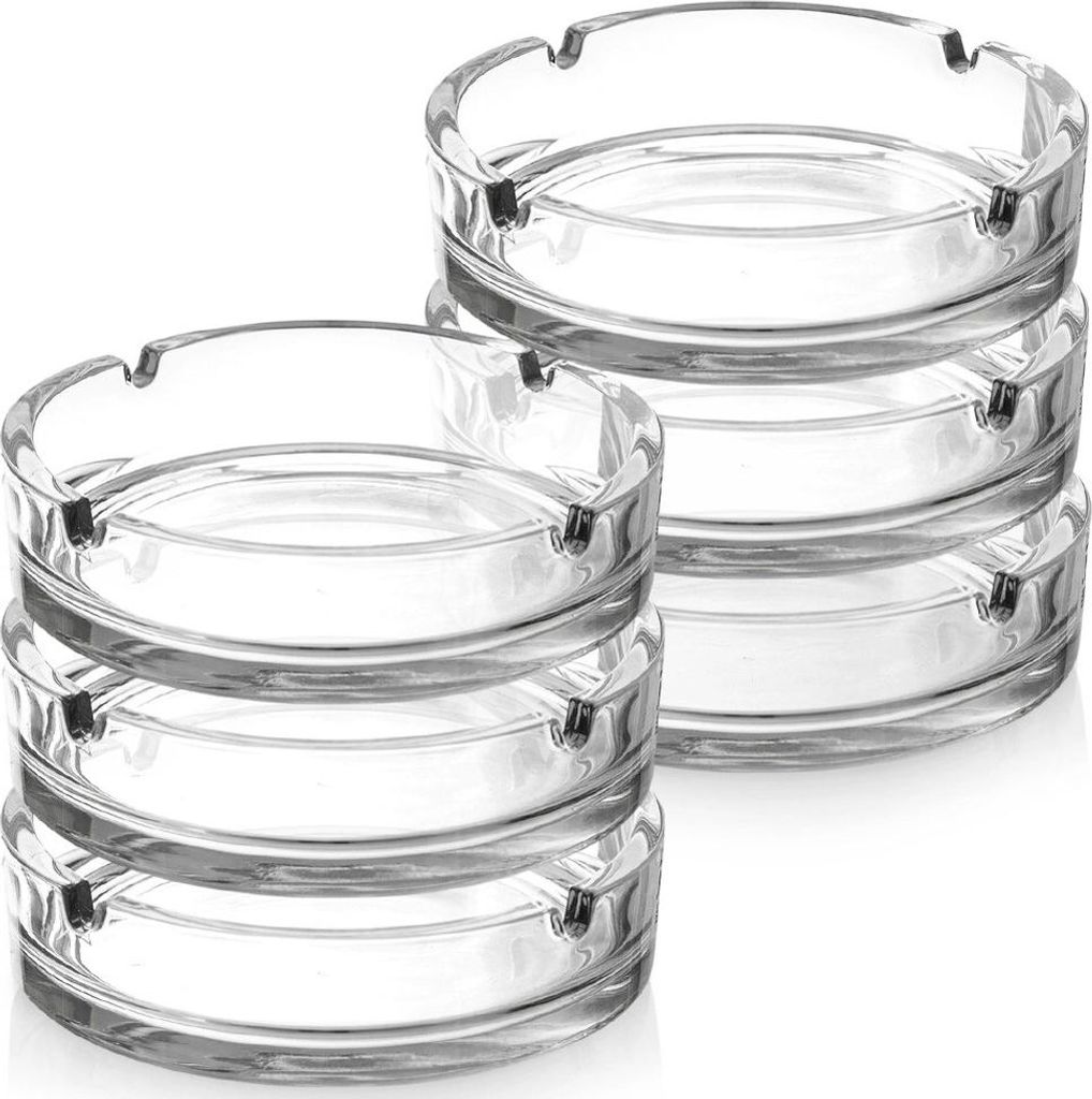 Orion | Popolník - sklo - 10 cm - 6 kusov - okrúhly - 10 x Obrázok produktu 