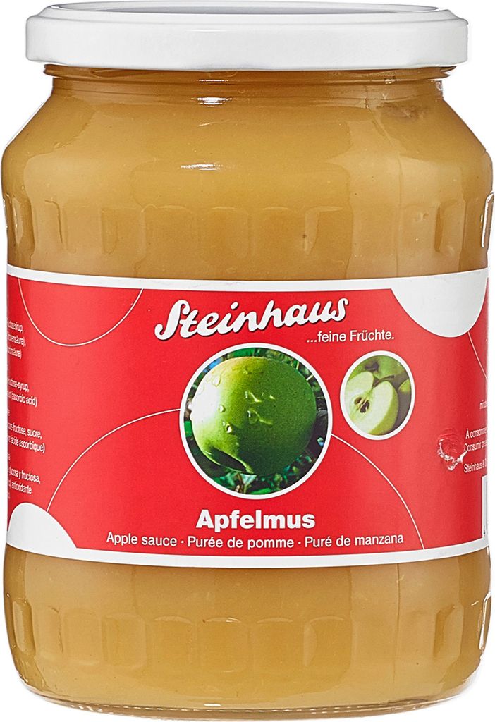 Steinhaus Apfelmus feine Früchte fruchtig süß fein püriert 700g