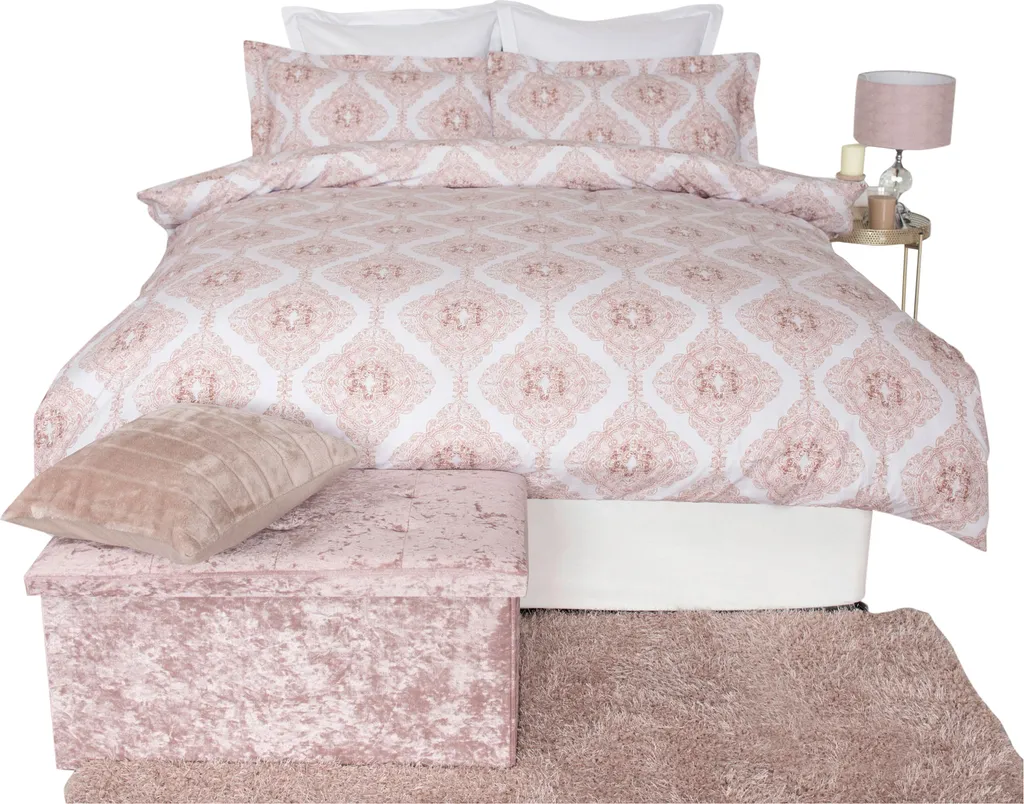 Ensemble de Linge de Lit Kingsize Rose - Modèle Belledorm Ava BM379