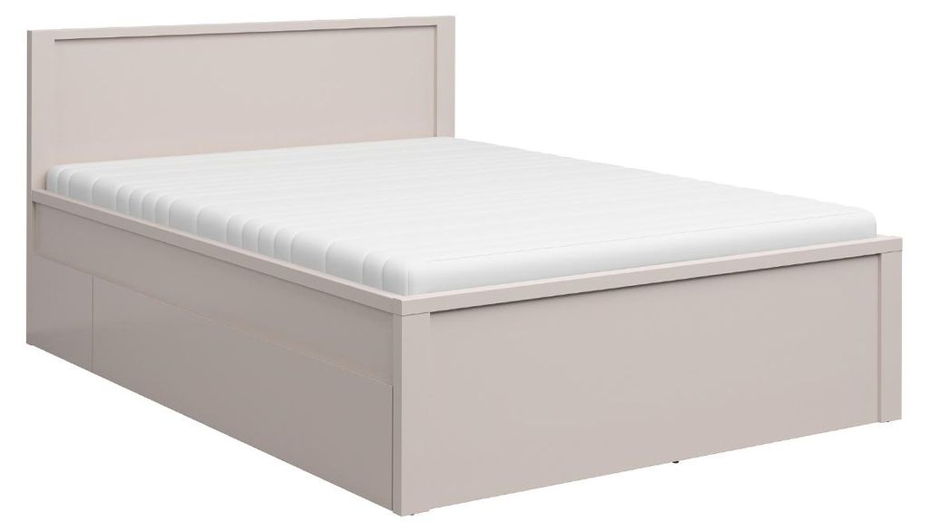 Bett 160x200 inkl. Boxspring und Schubladen Soren Kaschmir