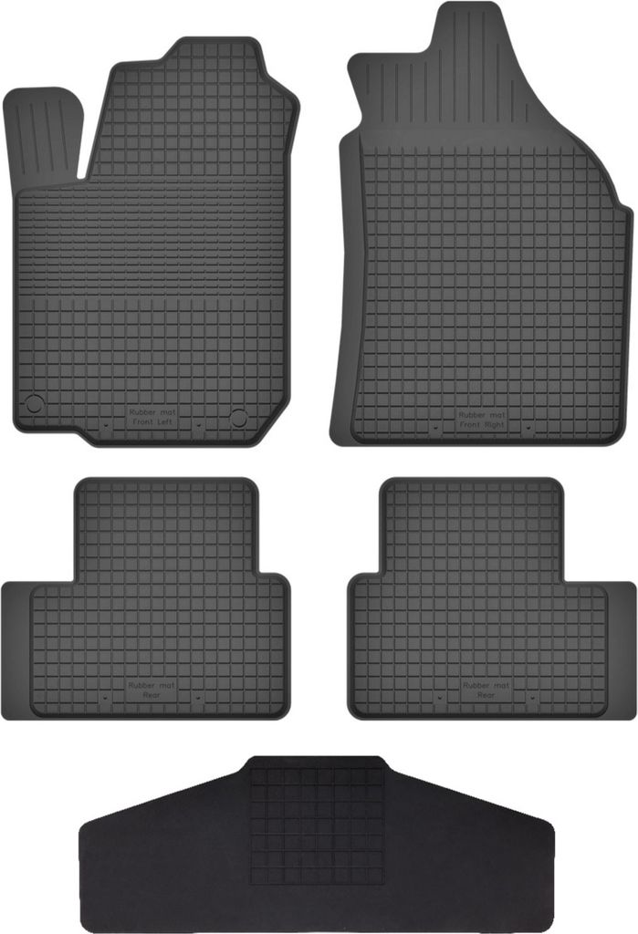 Gummi Fußmatten Set Für: Hyundai Ioniq (2016-) Gummimatten Schwarz