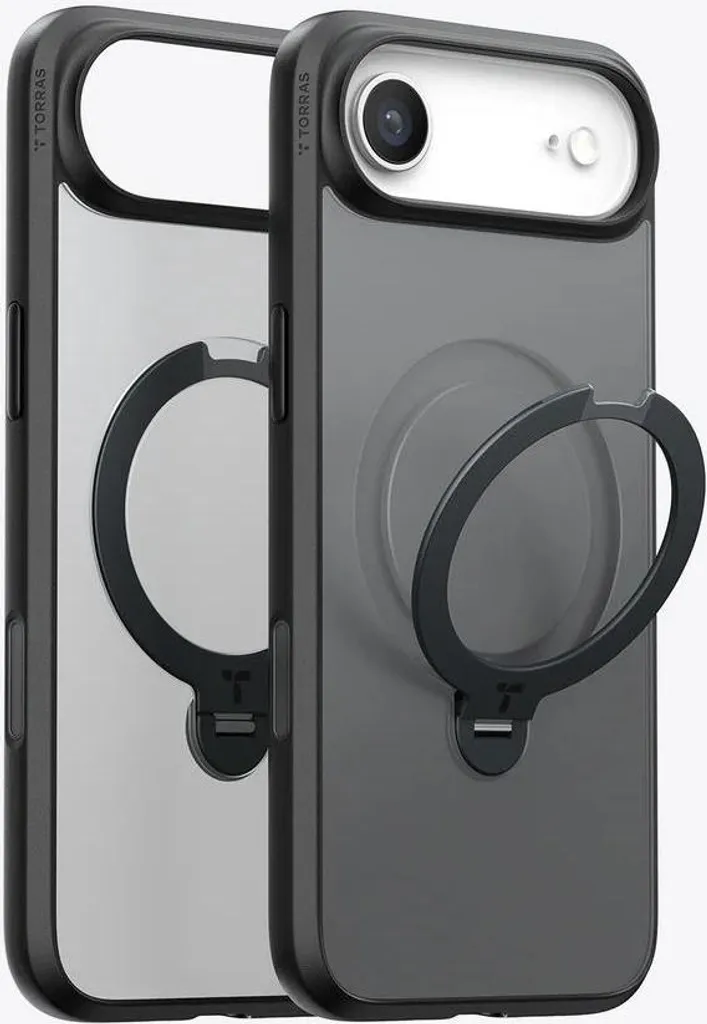 Custodia Business iPhone TORRAS Ostand Spin MagSafe - Nera Elegante