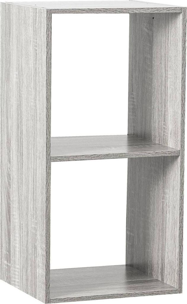 Dekoregal, grau, 2 Fächer, Höhe 67,6 cm Produktbild 