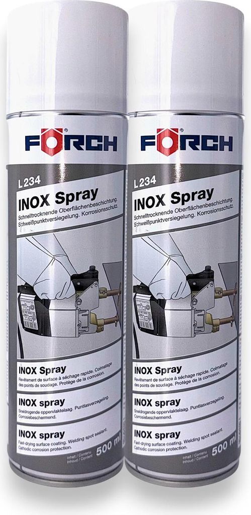2x Förch INOX-Spray L234 Korrosionsschutz Schweißpunktversiegelung 500ml