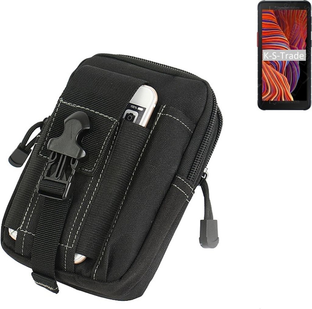 K-S-Trade Gürtel Tasche kompatibel mit Samsung Galaxy XCover 5 Gürteltasche Holster Schutz Hülle Handy Hülle Smartphone outdoor Handy-Hülle