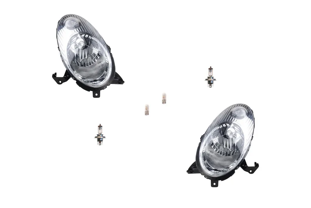 Johns, fari alogeni adatti per Nissan Micra K12 03-05 set di lampadine Li. Re. 26060AX700 26060BC50B 26010AX700 26010BC50B