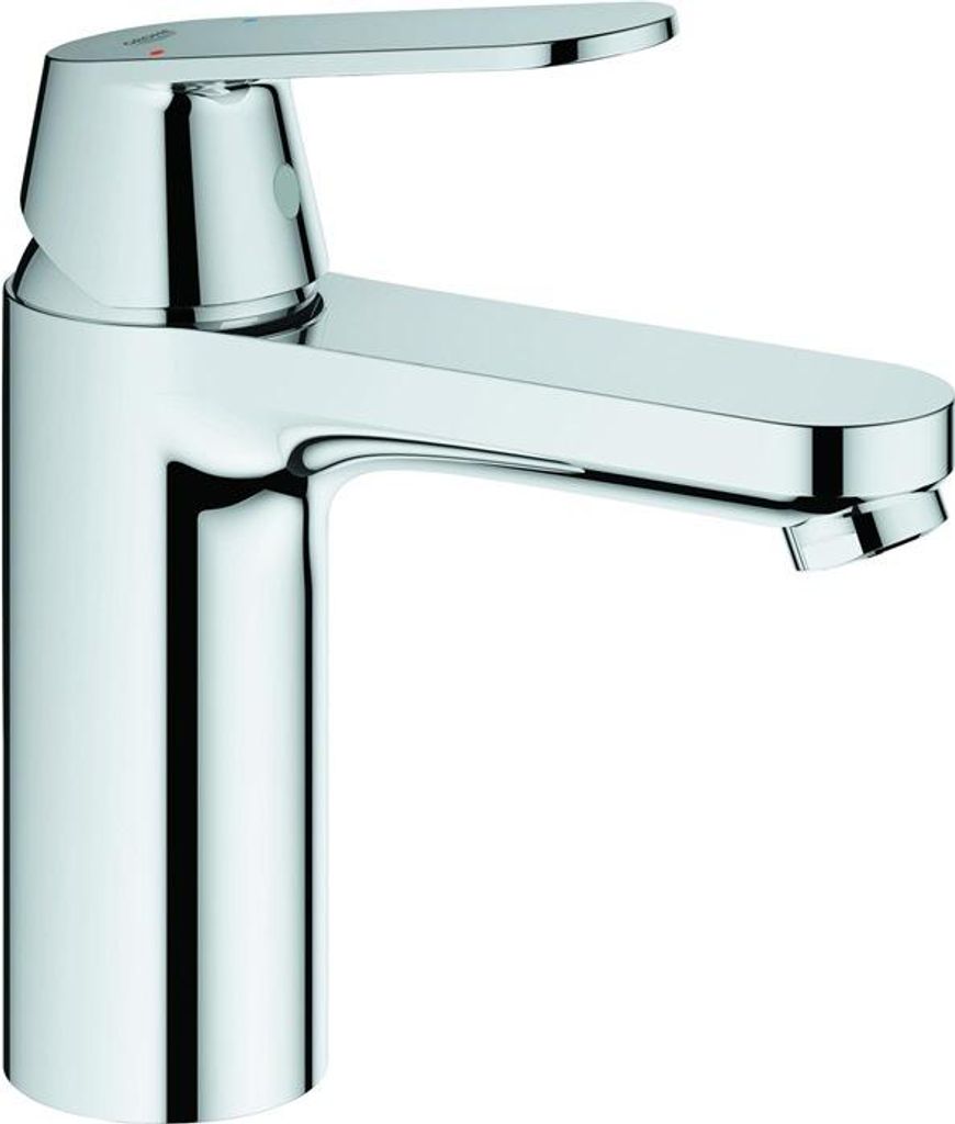 Grohe Eurosmart Cosmopolitan Einhand-Waschtischbatterie, M-Size, Ausladung 123mm, Push-Open Ablaufgarnitur, 23926000