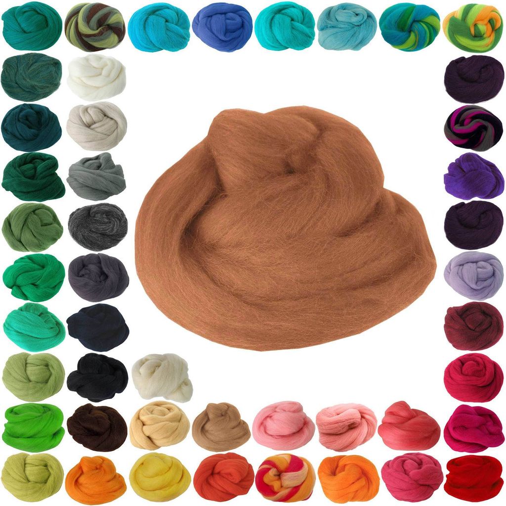 25g Filzwolle / Märchenwolle, Nass- u. Trockenfilzen, unterschiedliche Farben