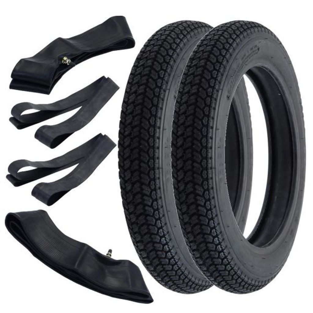2x Reifen Kenda K315A 3.00-12 (3,00 x 12) 47J TT + Schlauch Produktbild 