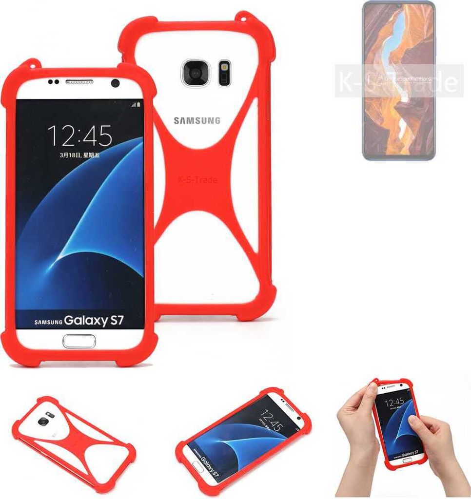 K-S-Trade Handy-Hülle kompatibel mit Wiko 10 Schutz-Hülle Bumper Silikon Schutz Hülle Cover Case Silikoncase Silikonbumper TPU Softcase Smartphone,