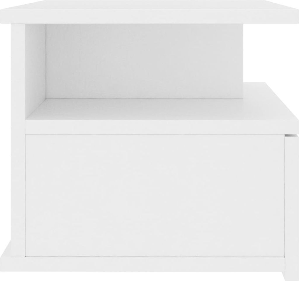 vidaXL Tables de chevet suspendues 2 pcs. Blanc 40 x 31 x Image du produit 