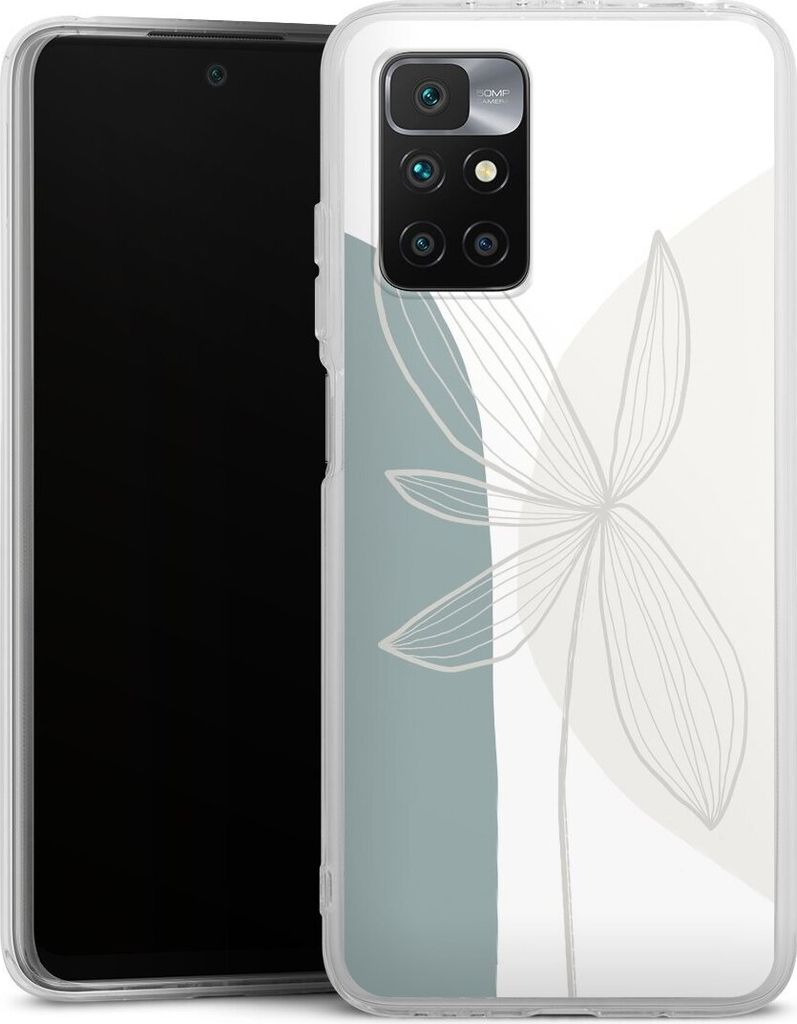 DeinDesign Handyhülle für Xiaomi Redmi 10 Silikon Hülle Case Smartphone Schutzhülle Blume Boho Pastell