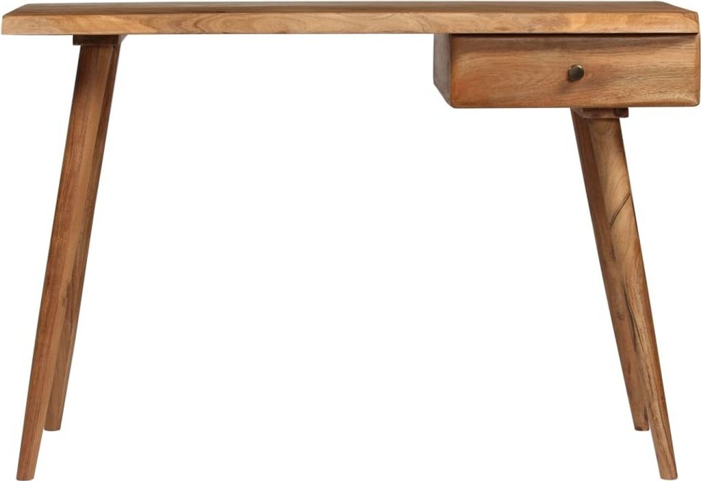 Biurko Z Litego Drewna Akacjowego, 110 X 50 X 76 Cm Zdjęcie produktu 