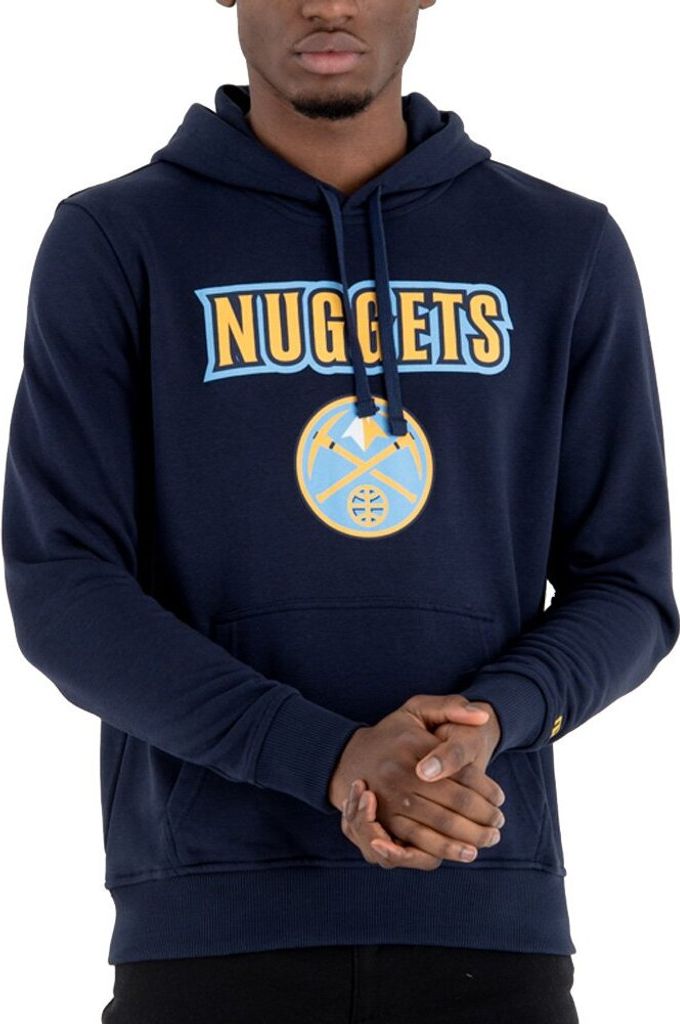 New Era Denver Nuggets Team Logo PO Hoody Sweater NBA Hoodie Herren Men(L,Navy)