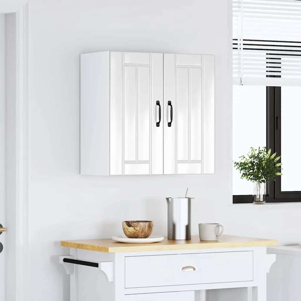 Offerta Pensile Cucina 60x31x60 Bianco Lucido Lucca vidaXL - Arredo - 4