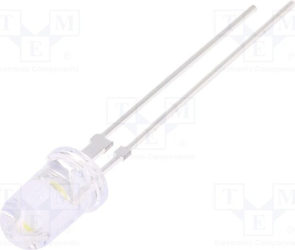 1x LED kaltweiß 75mA 15° 5mm 2,8÷3,6V 18÷20lm OSW47L5111Y LED Dioden THT 5mm