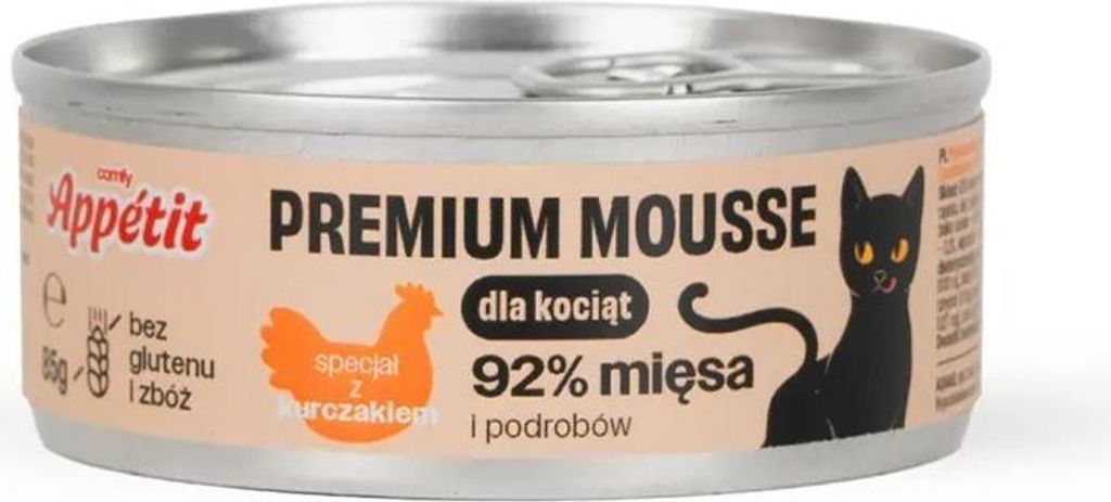 Comfy Appetit Premium Mousse Kitten pollo 85g - cibo per Immagine del prodotto 