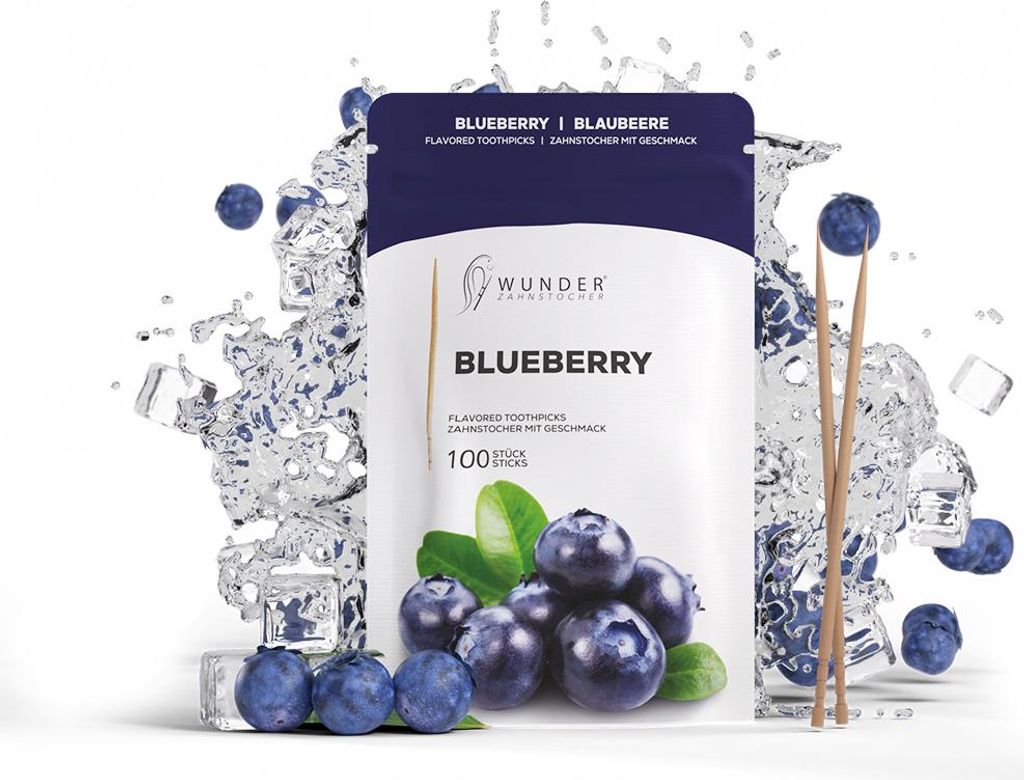 Wunderzahnstocher Blueberry Refill Pack 100 Stück Produktbild 
