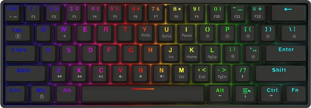 Savio BLACKOUT X2 RED Tastatur Gaming USB QWERTY US International Schwarz