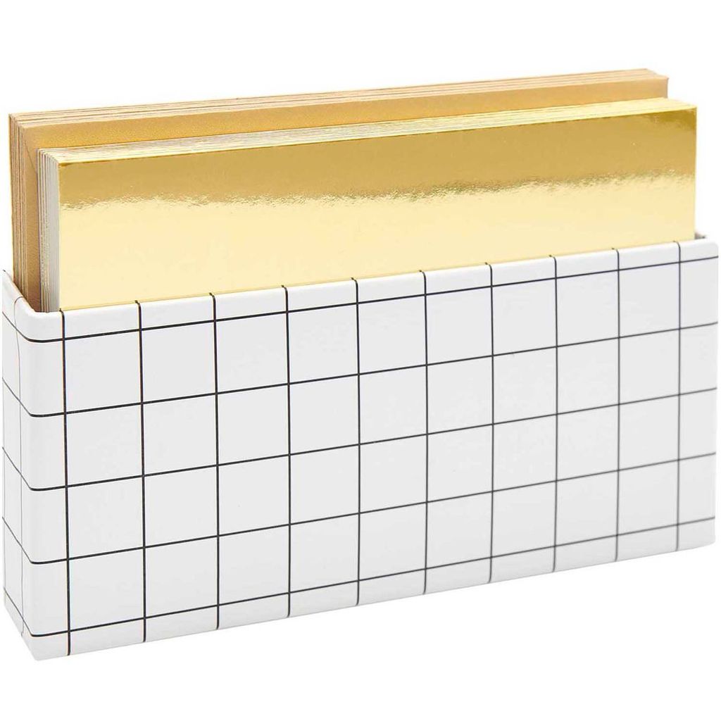Rico Design Kartenset Spiegelkarton goldfarbig B6 20teilig