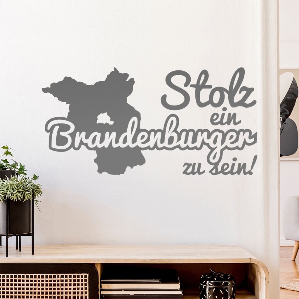 Brandenburger Stolz Wandtattoo Wandaufkleber Wall Sticker - Dekoration, Küche, Wohnzimmer, Schlafzimmer, Badezimmer