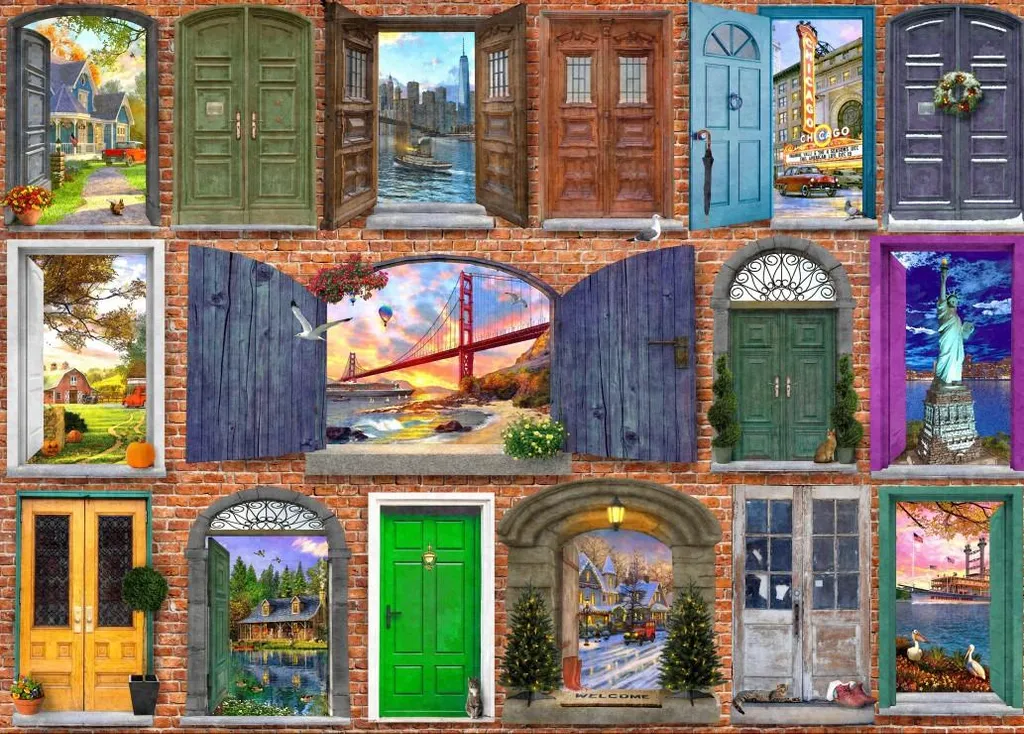 Puzzle 500 pièces Doors of USA : fini les pièces fragiles et ternes