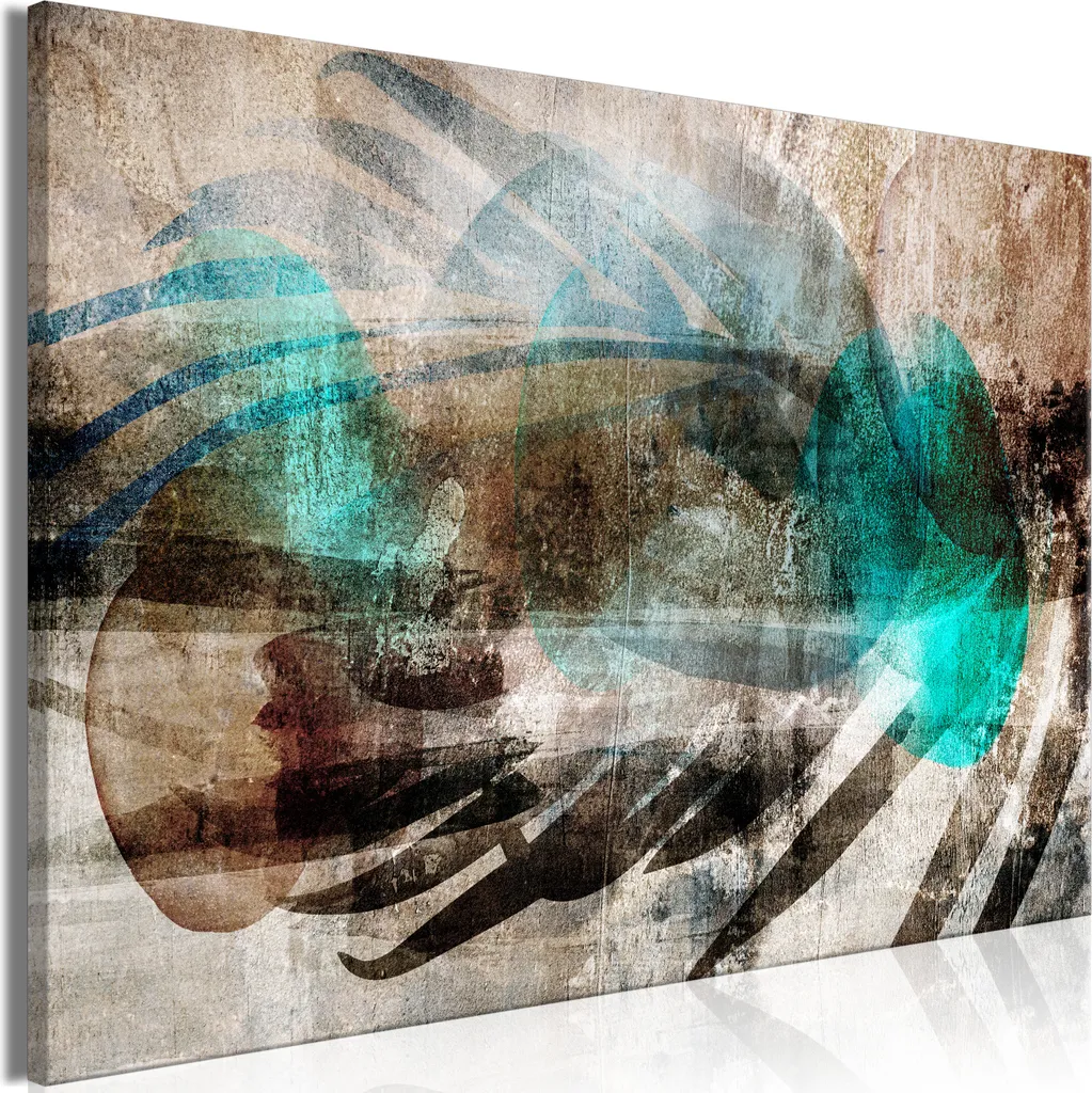 Quadro Astratto Pennacchio su Tela 120x80 cm | Arredo Casa Made in Italy