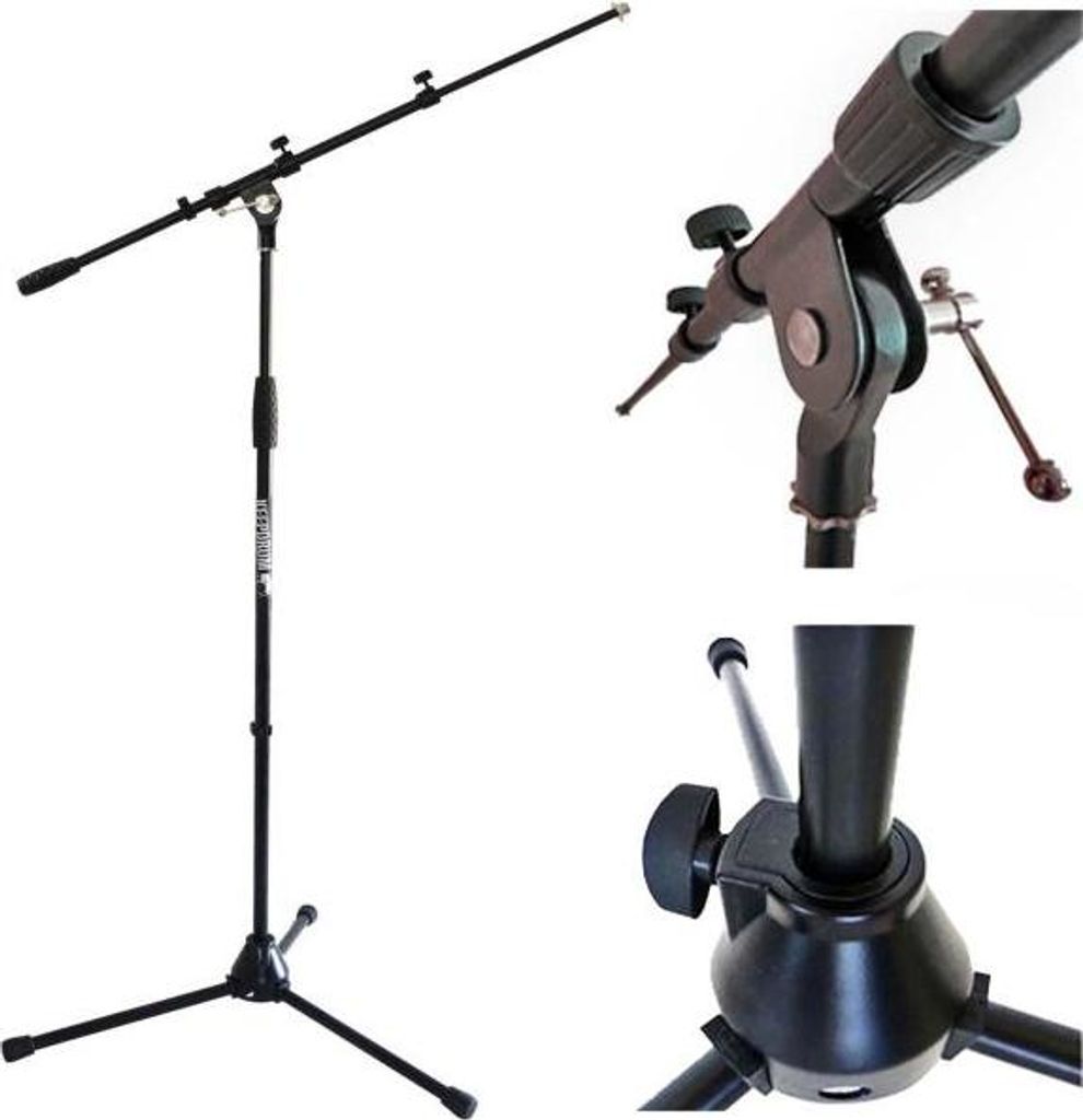 keepdrum MS106 BK Mikrofonständer mit Galgen Produktbild 