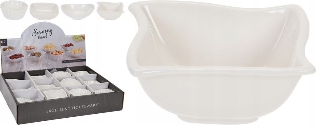 Białe porcelanowe miseczki na przekąski 9 cm Zdjęcie produktu 