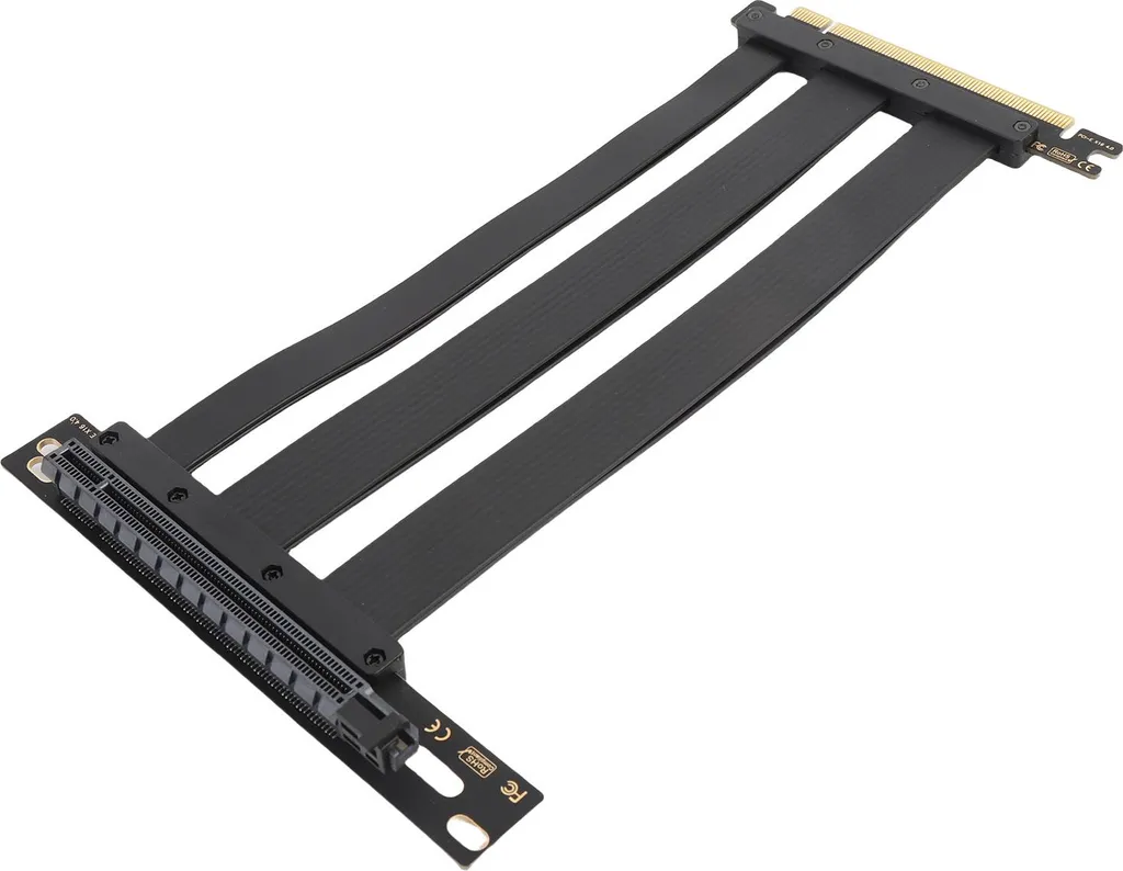 Câble Riser PCI-E 4.0 x16 Anti-Interférence GPU Adaptateur 90° Noir - 3